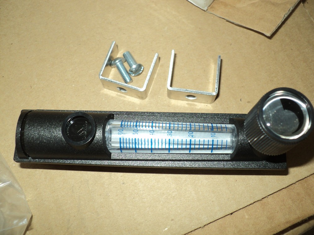 BROOKS MR3A07SLVT FLOWMETER 10 to 110 scfh Variable Area