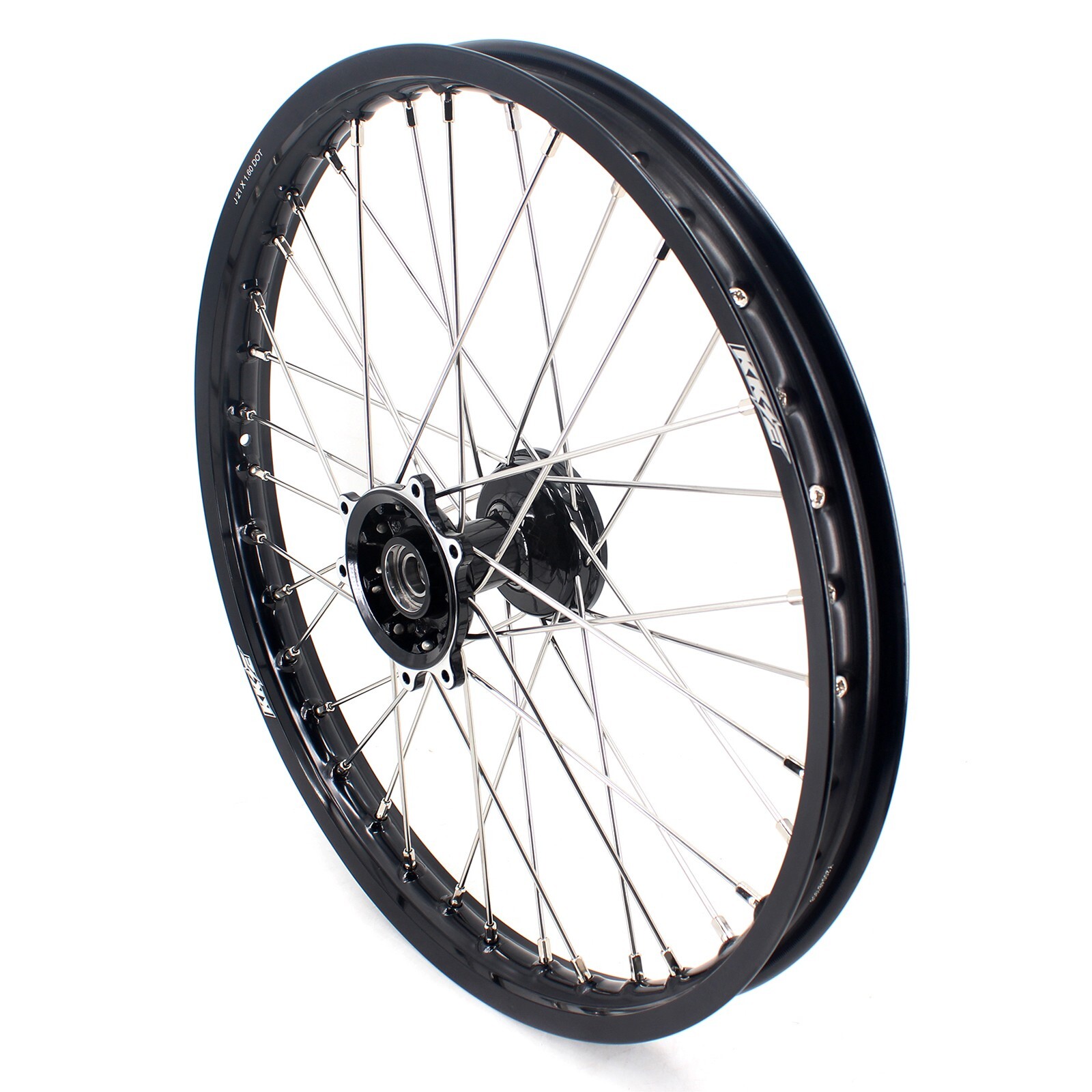 KKE 21/19" Cast MX Wheels Fit Honda CR125R CR250R 1995-2001 CR500R 1996-01 Black