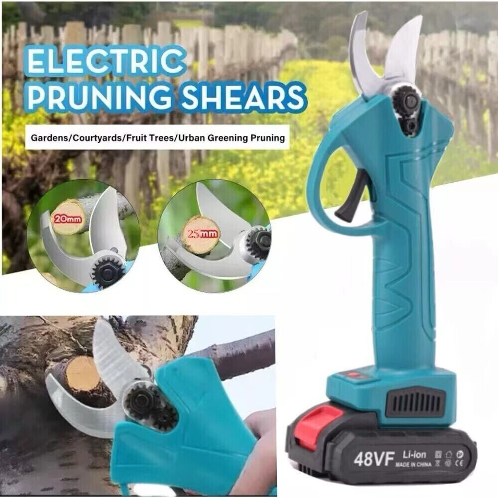 Brushless Cordless Electric Pruning Efficient Pruner Shears Garden Scissors Tool