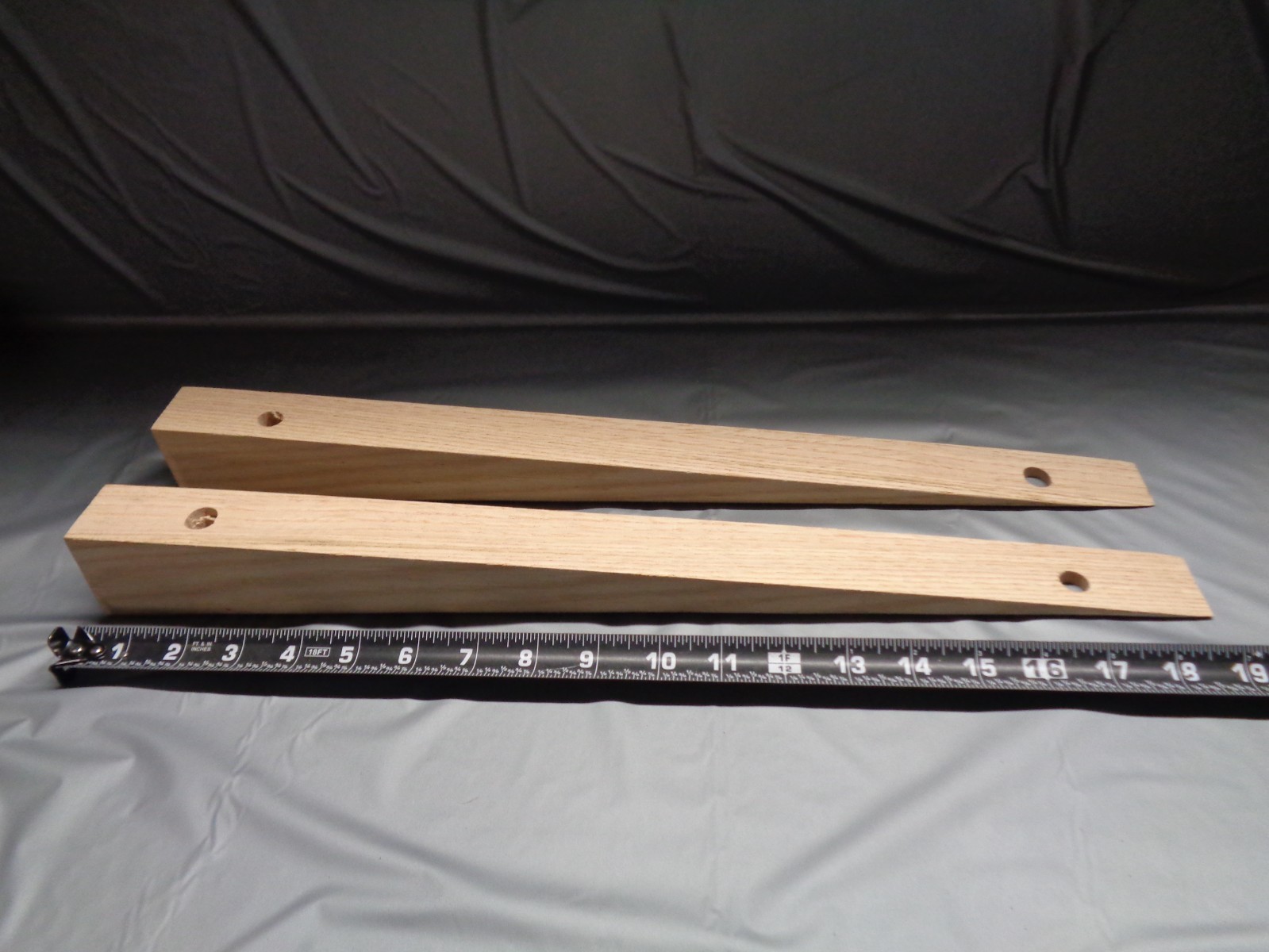 PAIR - Oak Wood Wheelbarrow Handle Wedges - 19" Long - **FACTORY SECONDS**