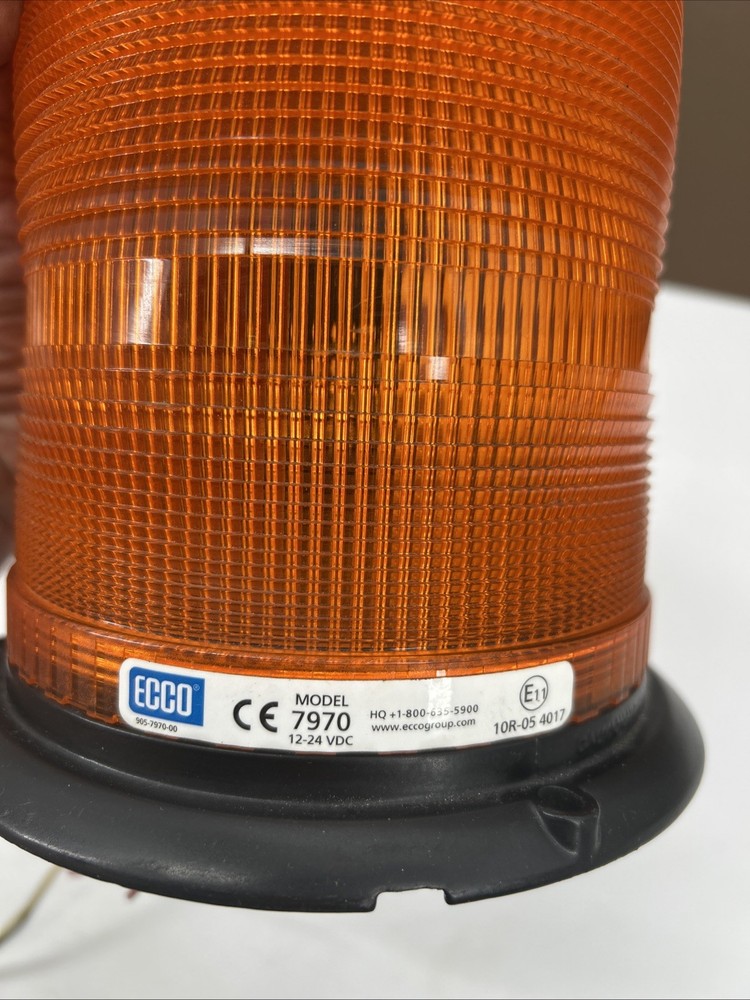 ECCO 7970 AMBER Beacon Light Screw Down / Pole Mount Amber