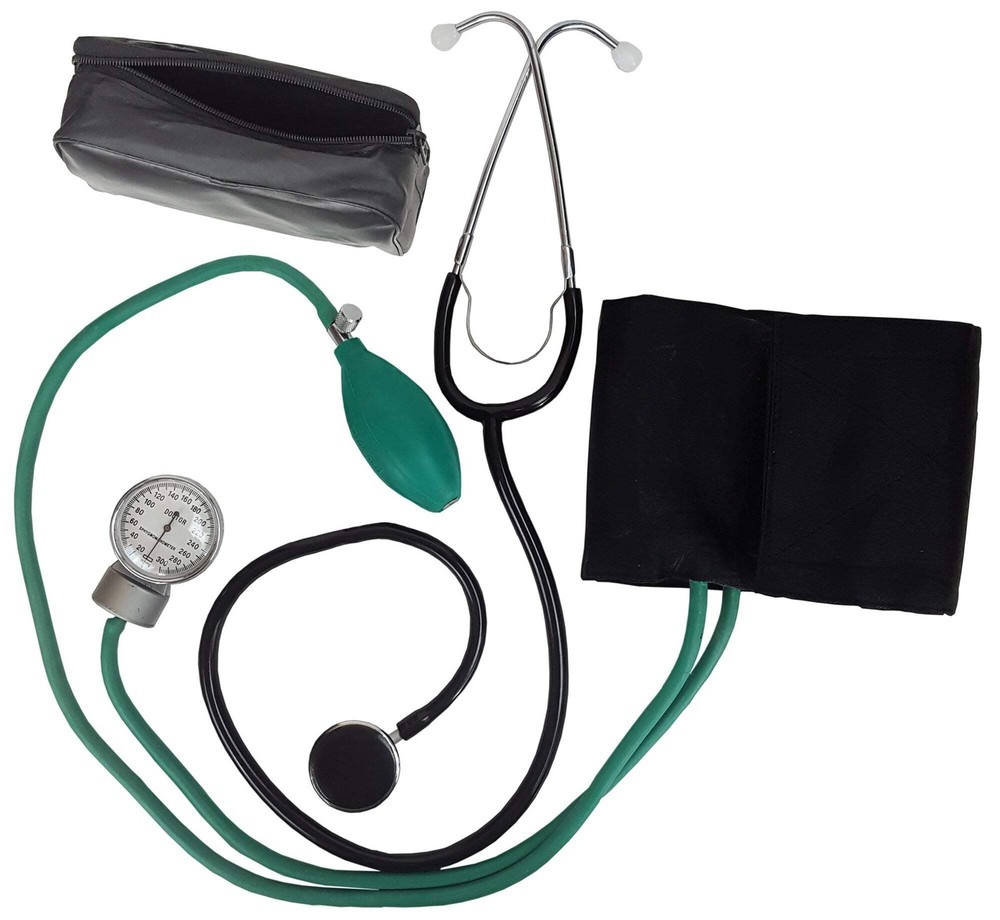 Sphygmomanometer Kit with Stethoscope and Storage Case