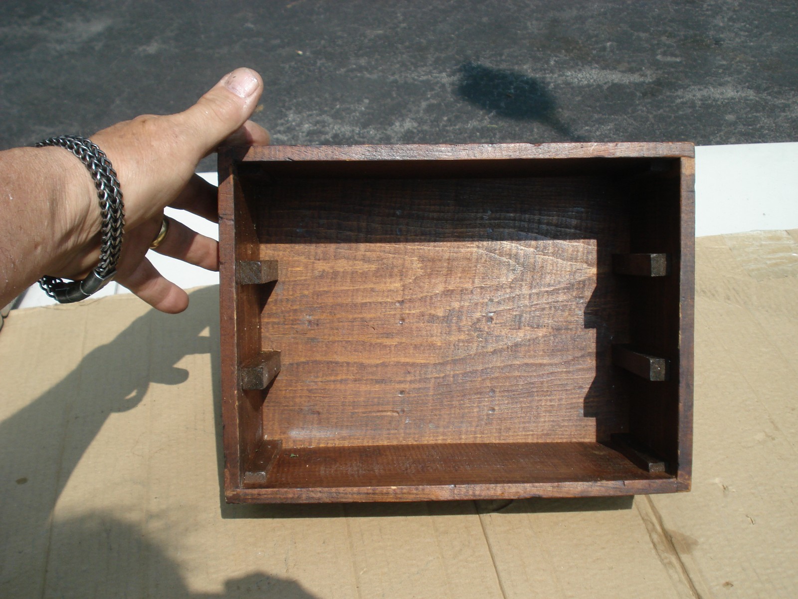 National HRO Tuning Coil Set Stowage Wood Box Storage Case, Used