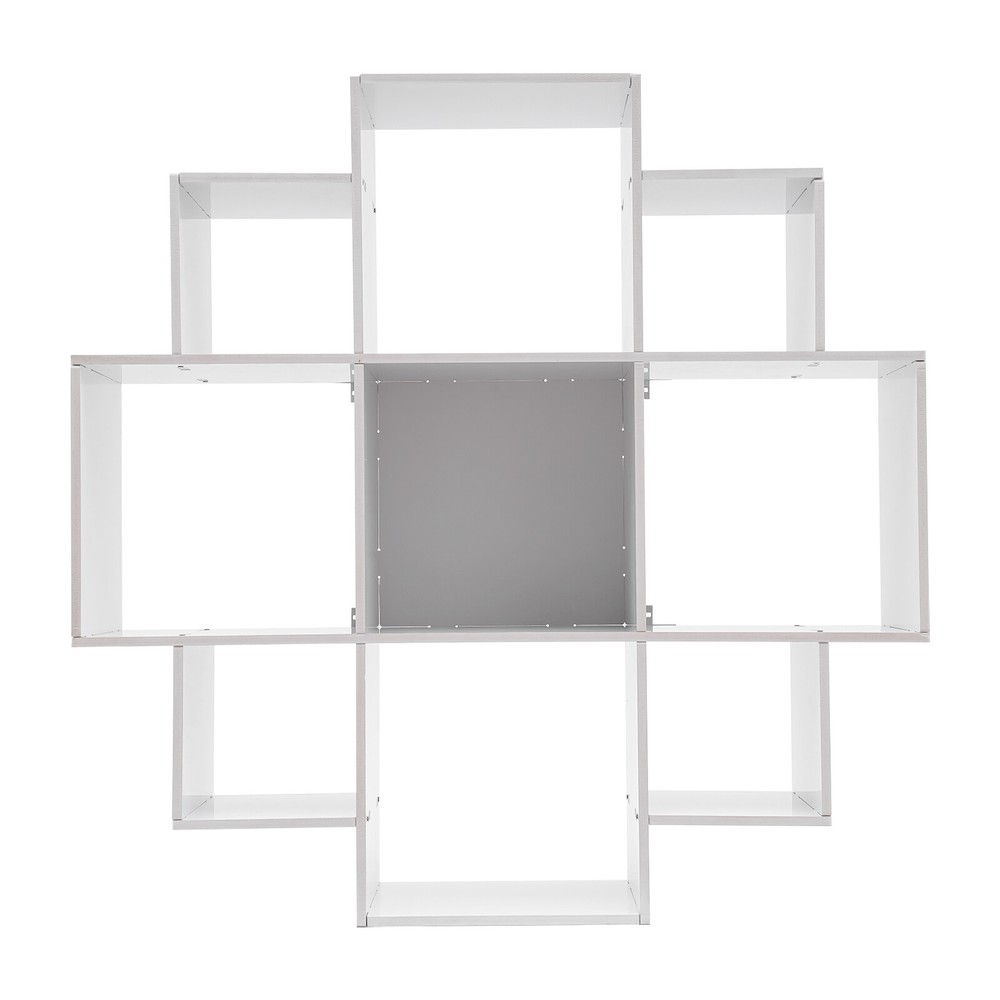 Wall Mounted Display Bookcase Book Shelf Home Decor Storage Rack Shelving Unit