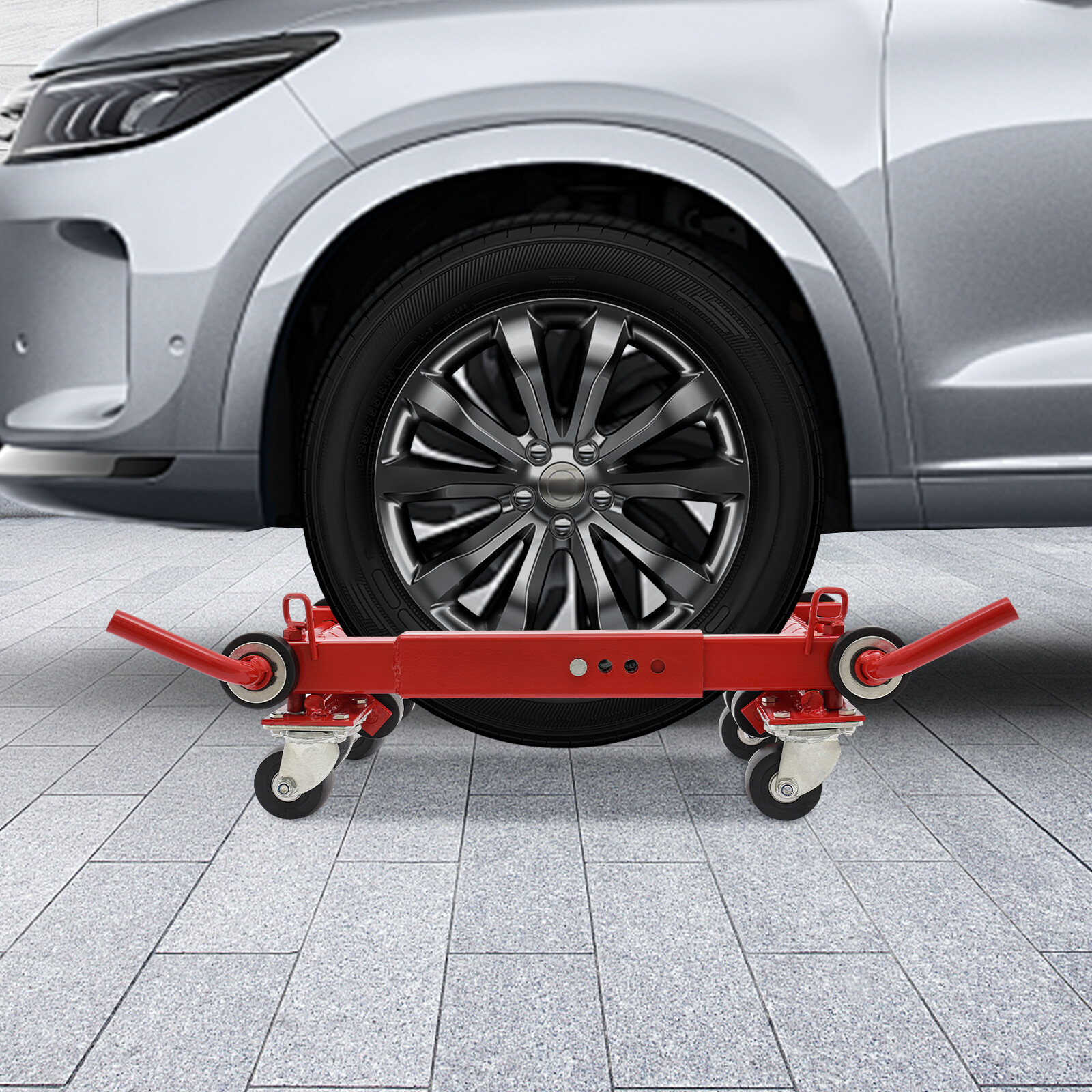 2200lb Lever Type Car Wheel Dolly Auto Vehicle Positioning Moving Tire Lift Jack