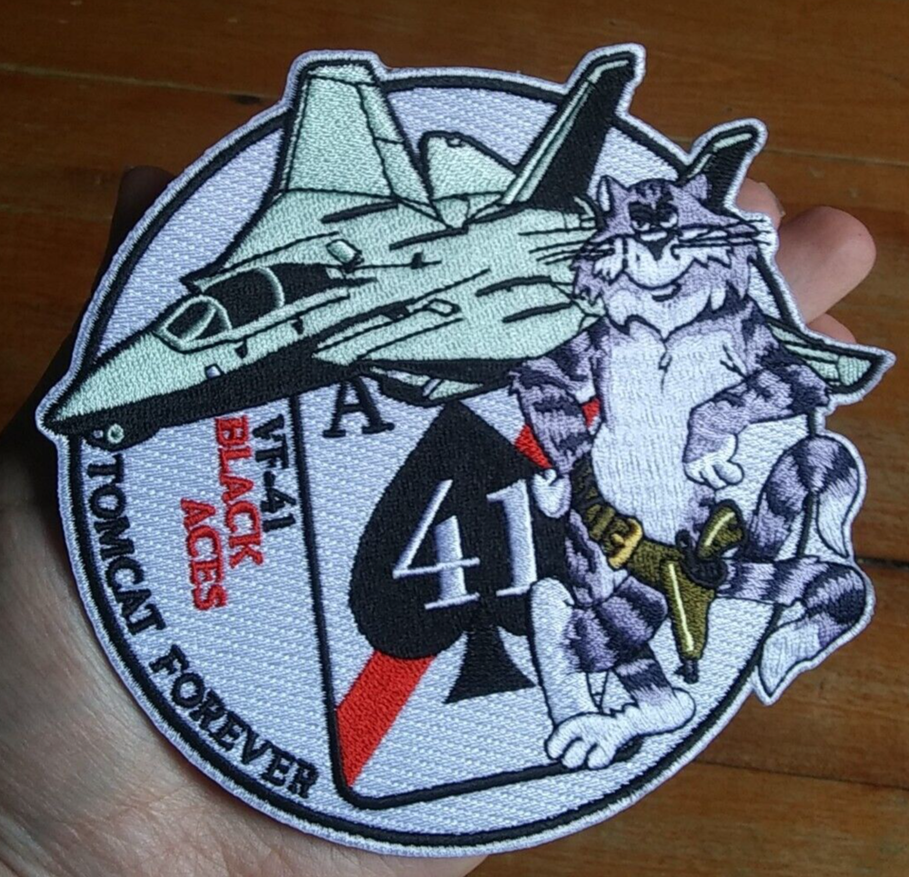 VF 41 ~ TOMCAT FOREVER ~ BLACK ACES ~ US Navy MILITARY Patch