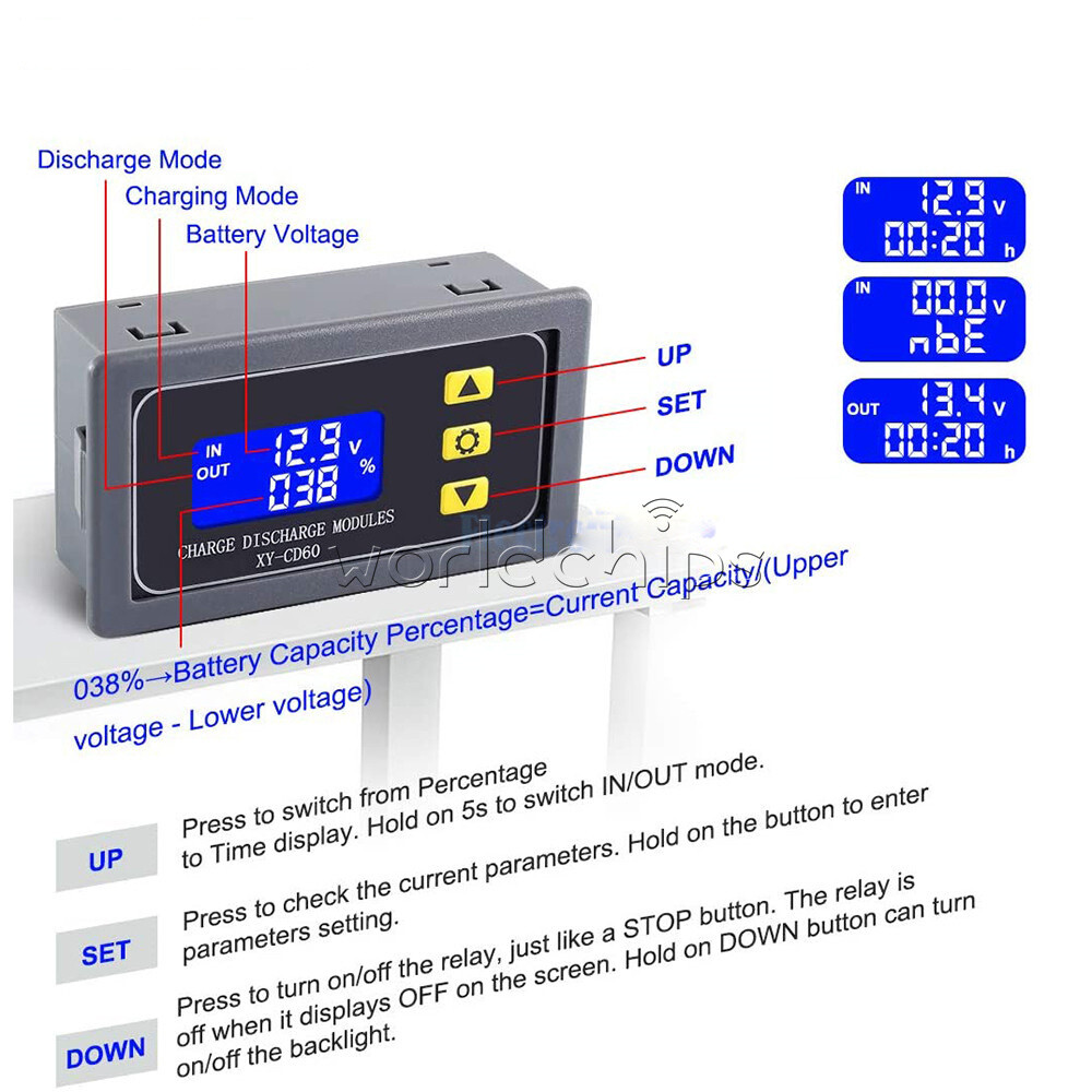 CD60 LCD Battery Charger Controller DC6-60V Charge Discharge Protection Module