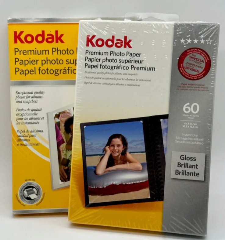 Kodak Premium Photo Paper 2 Packages 4 X 6