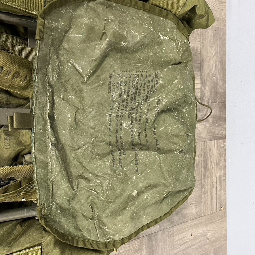 US Army Field Pack Combat Nylon LC-1 Large Alice Backpack with Frame Back Strap