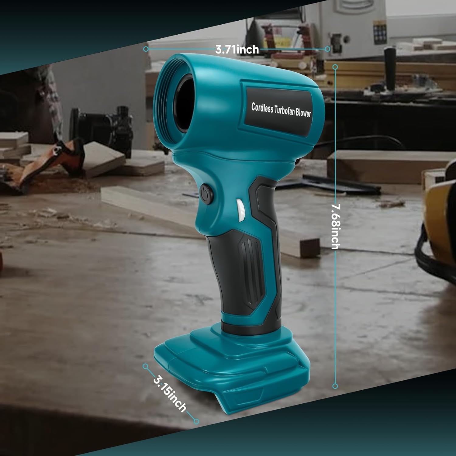 Cordless Handheld Turbo Blower for Makita 18V Battery Leaf Blower Power Jet Fan