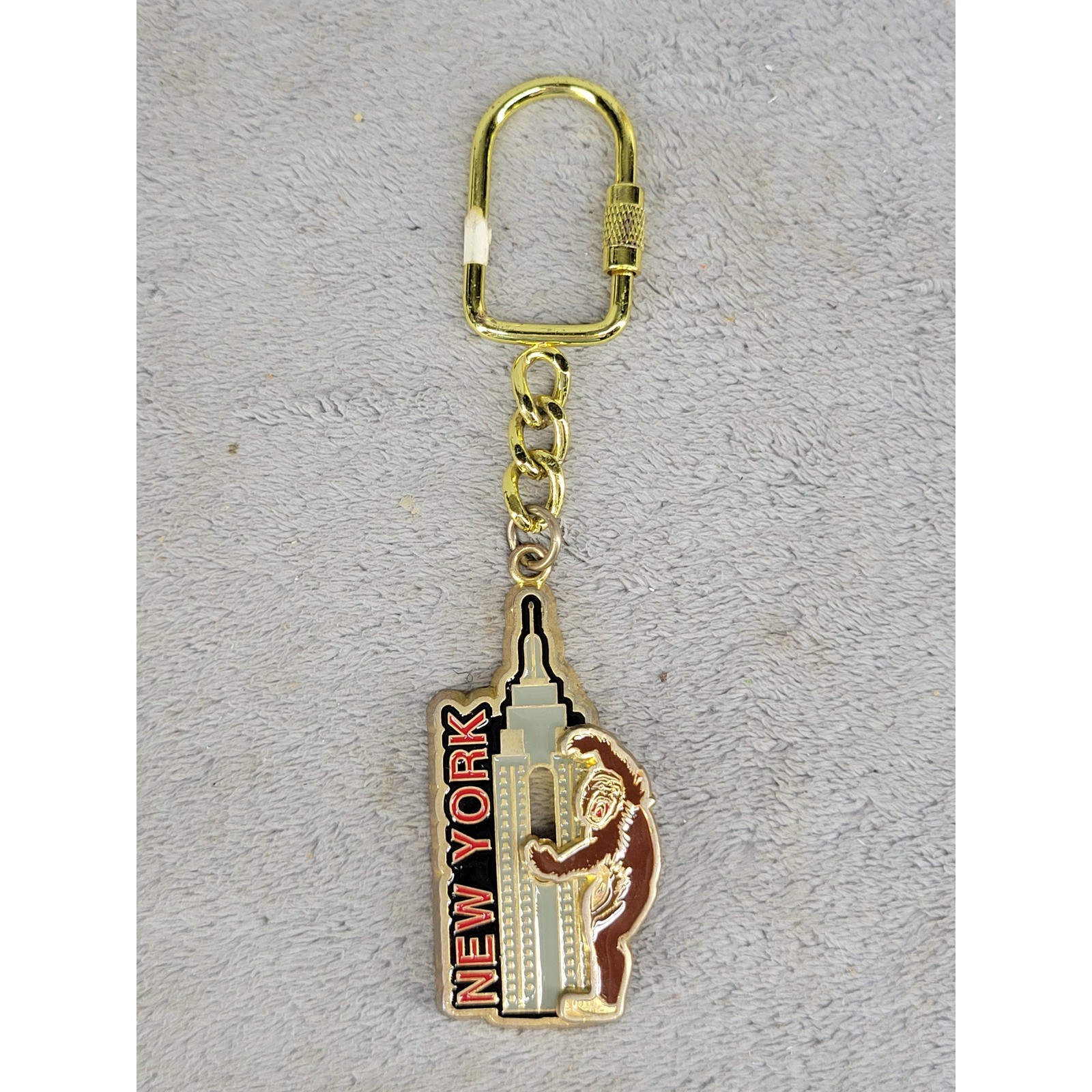 Vintage King Kong New York City Empire State Building Moving Keychain PCF KTE-NY