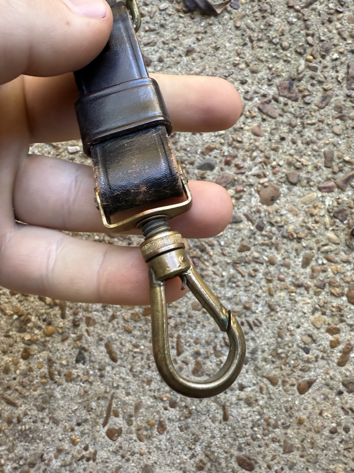 German Military Sword Hanger WW1 WW2 Era Unsure Leather