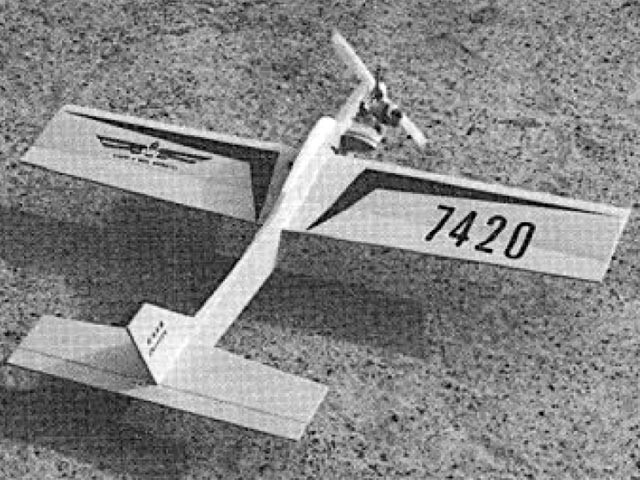 Atom Control Line Trainer 34" WS RC Model Airplane Plans Templates PDF on USB