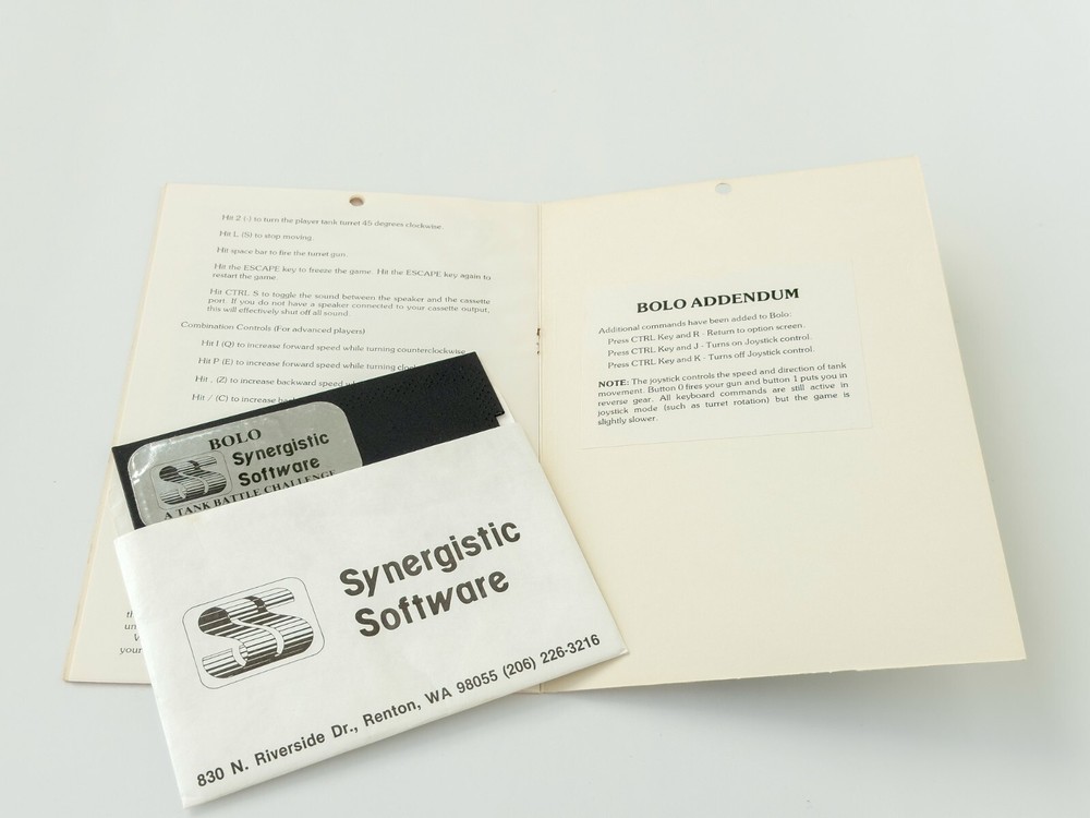 Bolo - Synergistic Software - 1982 / Apple II
