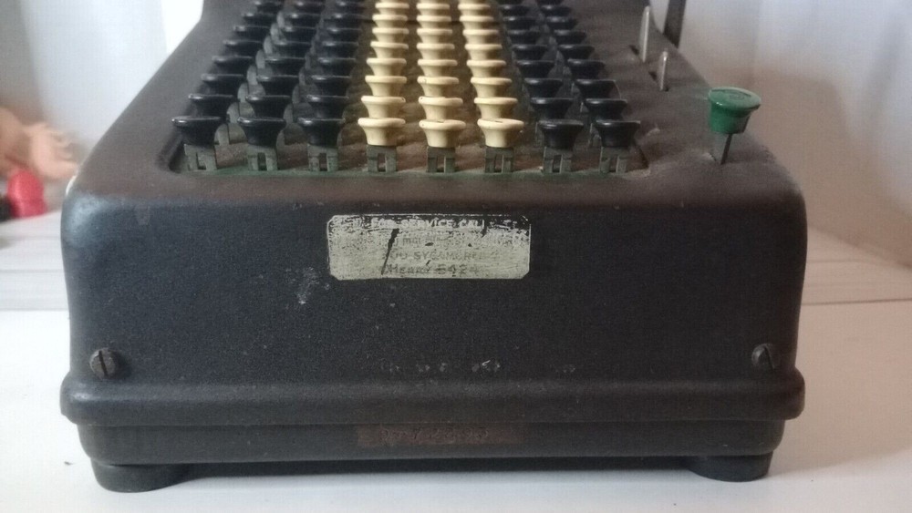 Allen Wales Desk Model Manual Adding Machine Vintage Untested Read Description