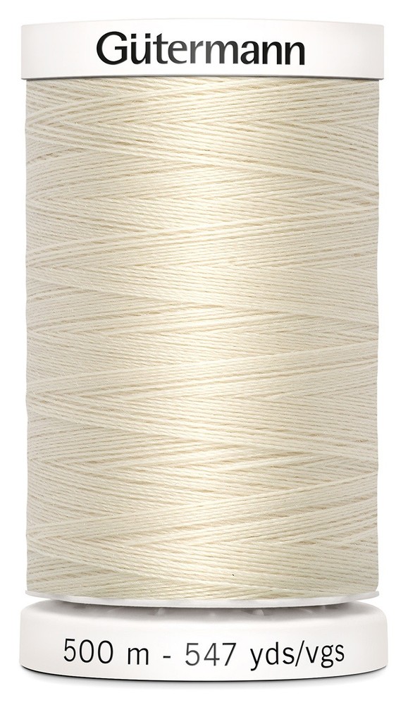 Gutermann 501-22 Sew-All Thread 547yd-Eggshell (5Pk)