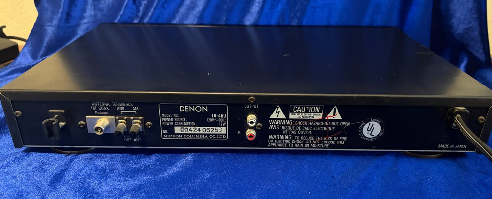 Denon TU 460 Precision Audio Component AM/FM Stereo Tuner