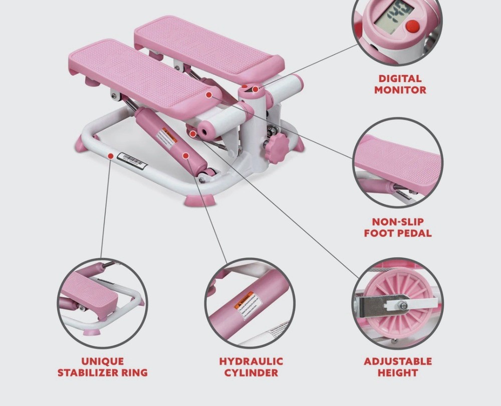 Total Body Pink Stepper Machine