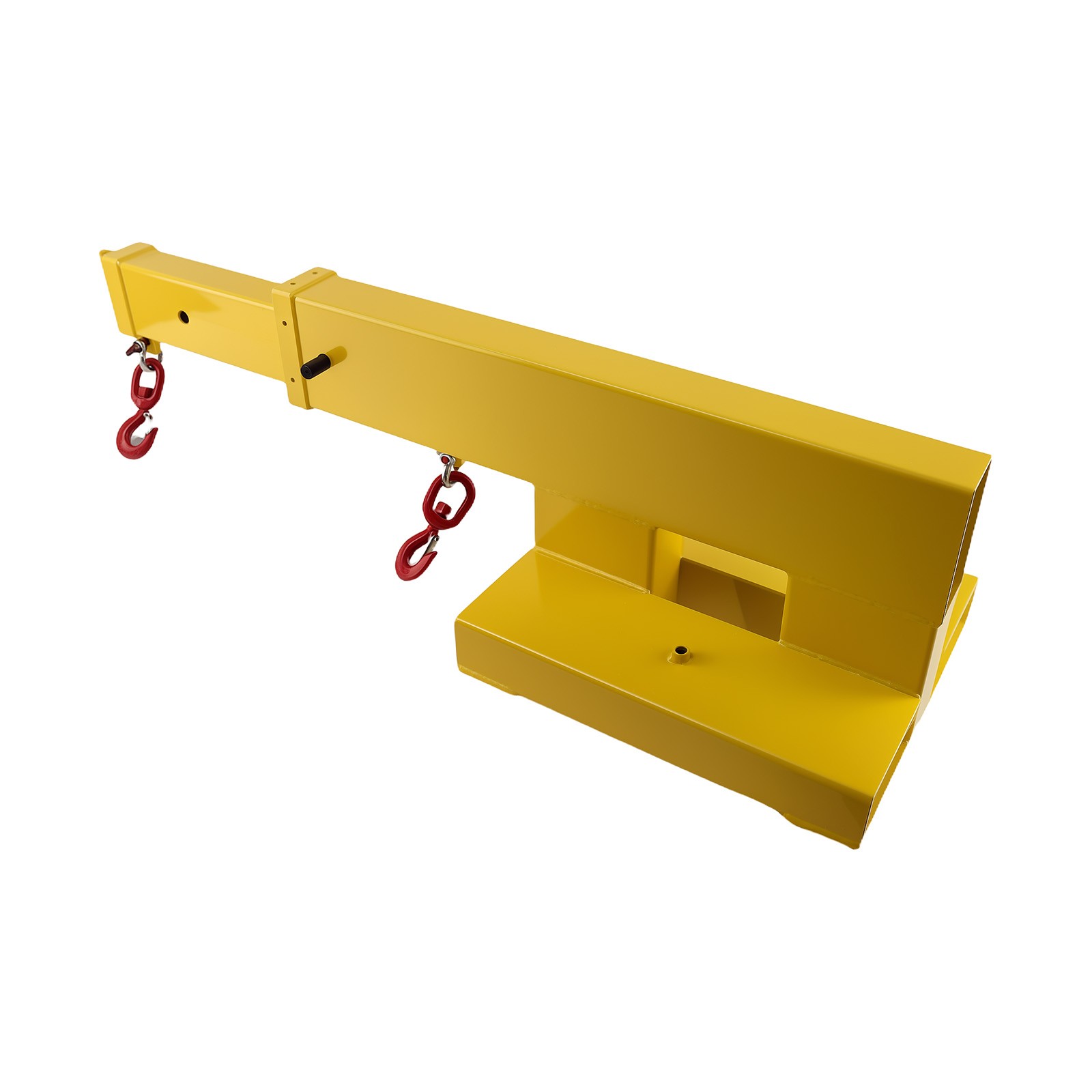 Forklift Crane Attachment 5500lbs, Telescoping Jib Boom for Skid Steers