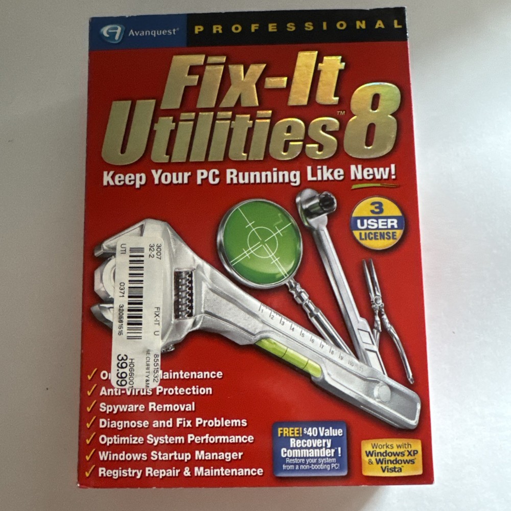 Avanquest Software Fix-It Utilities 8 Professional