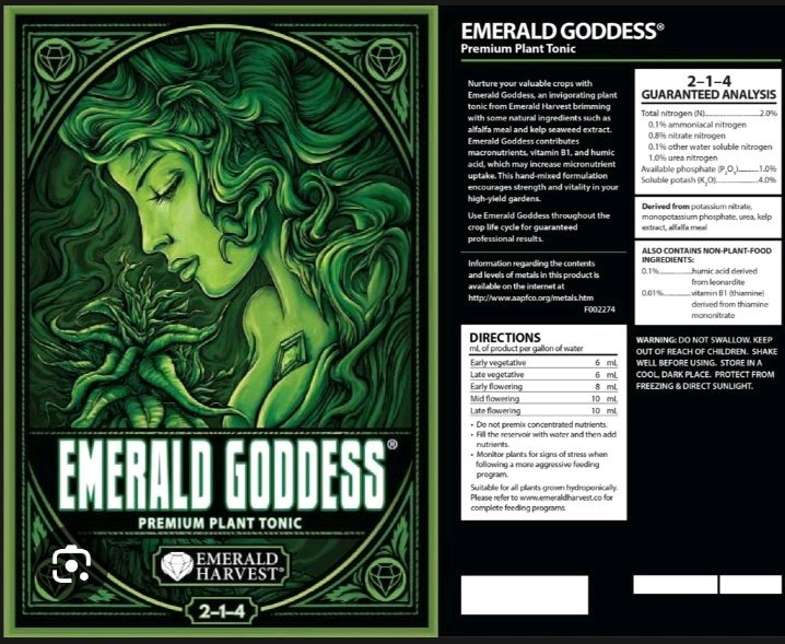 Emerald Harvest EMERALD GODDESS (30mL)