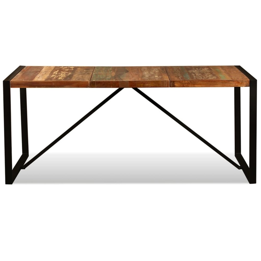 Dining Table Kitchen Table Dining Room Dinner Table Solid Reclaimed Wood vidaXL