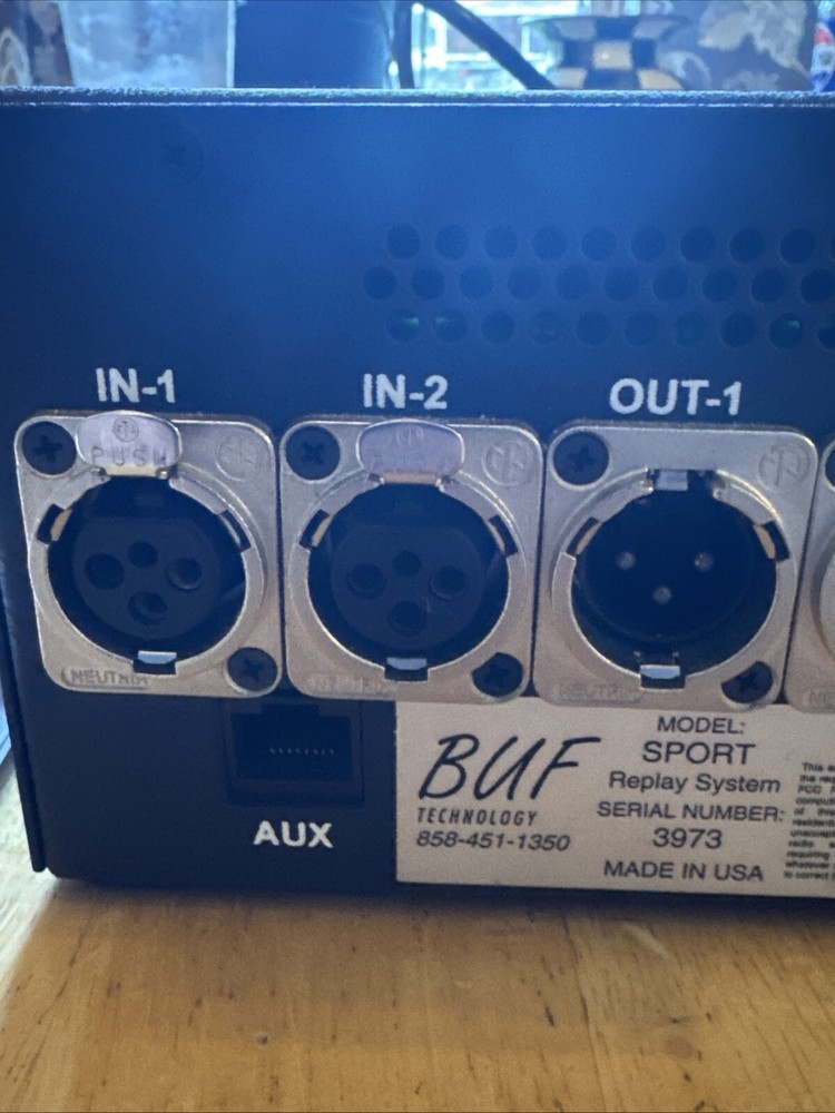Buf Sport-hd High Definition Replay System