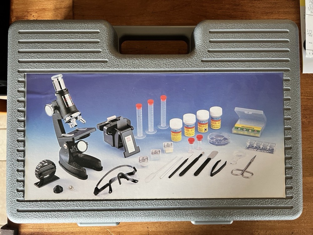 Edu Science Deluxe Microscope Set With Carrying Case 1999