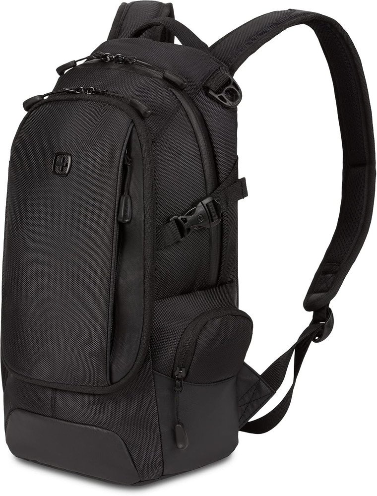 3598 Backpack Narrow Daypack, Black Ballistic, 18-Inch