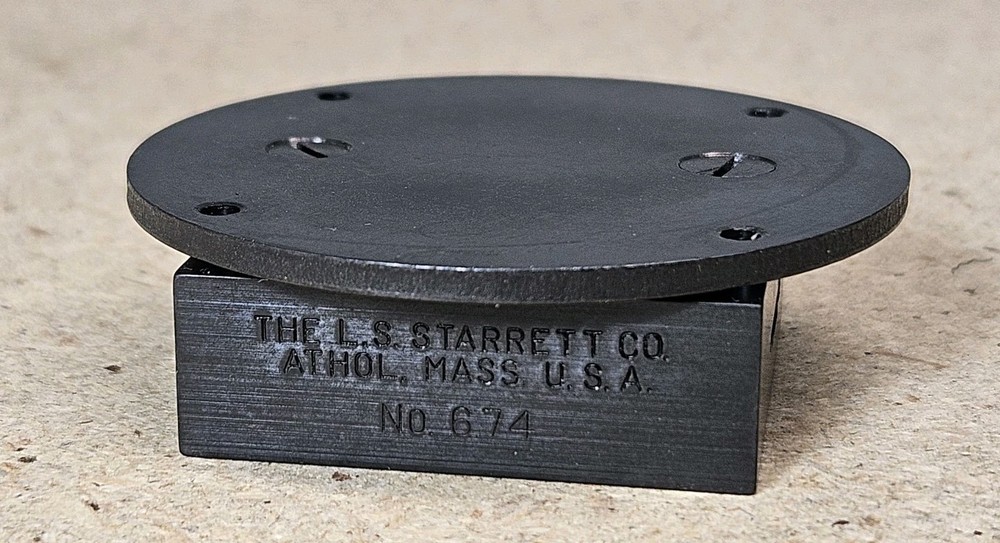 Starrett 674-3 dial indicator back adjustable bracket mount - Made in the U.S.A
