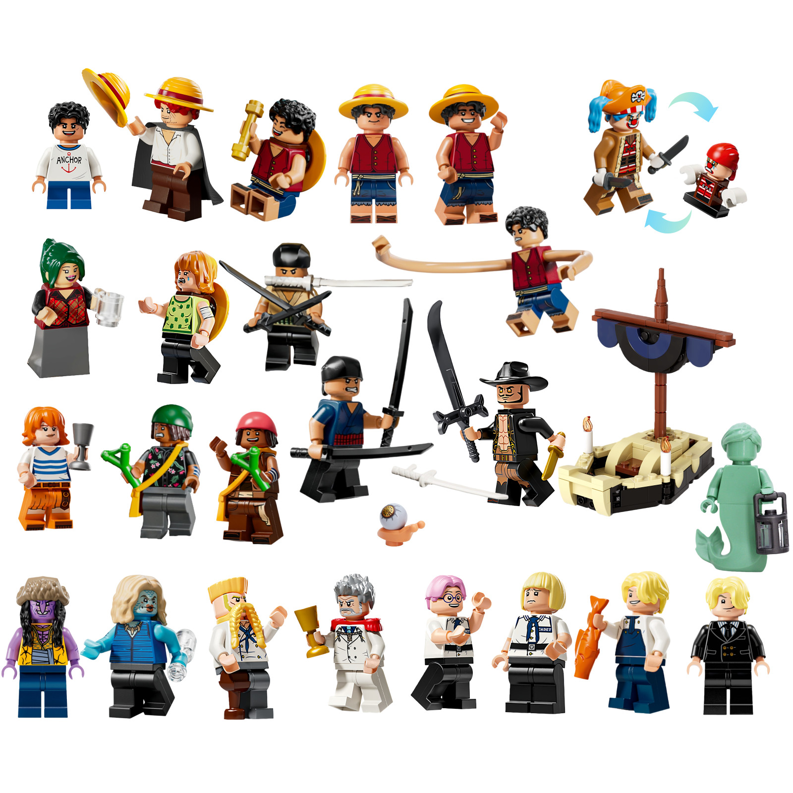NEW LEGO ONE PIECE Minifigures From 75636 75637 75638 75639 75640 - UNASSEMBLED