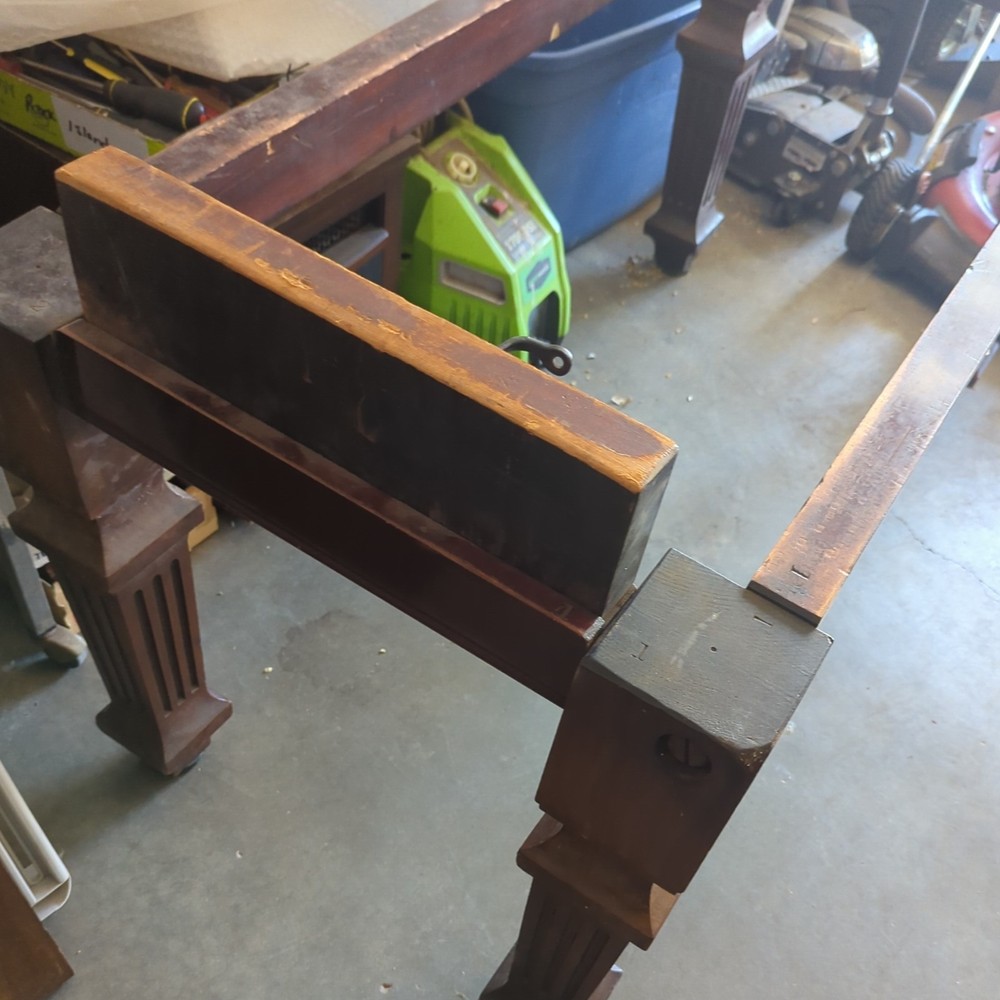 Antique J & E ascott Slate Bed Snooker Pool Table/Dining Table