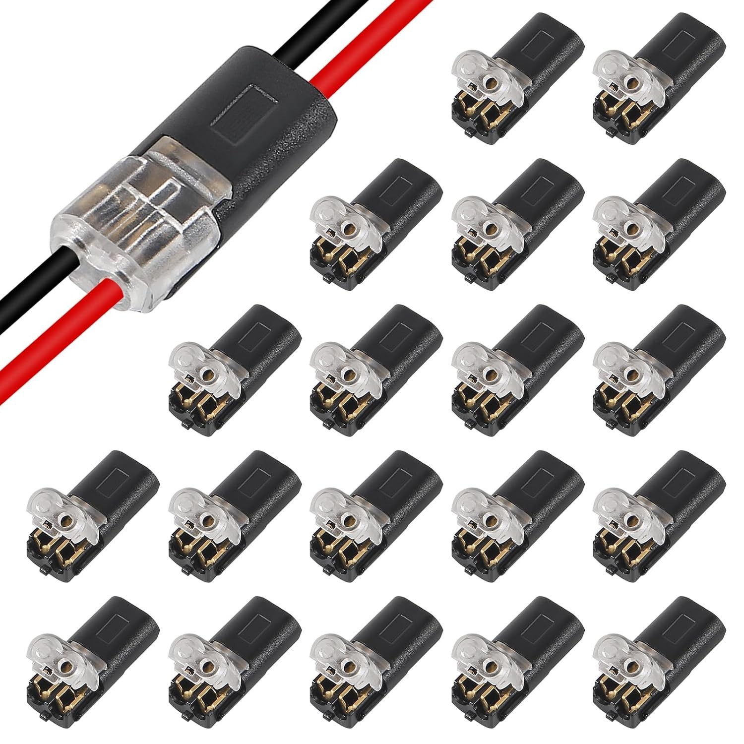 10or 20Pcs Double-Wire Plug-in Connector Led Light Strip Connectors 2 Pin, Quick