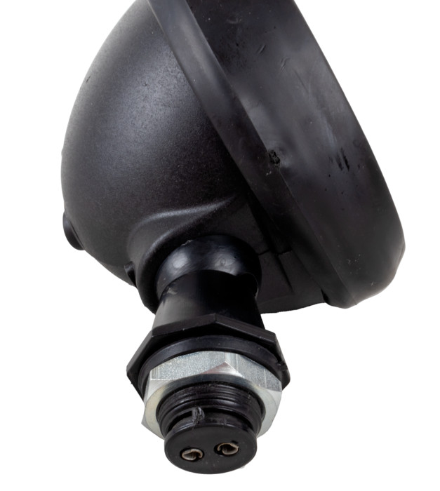 Halogen work light ø 118 mm adjustable with switch, ABS and glass, cable