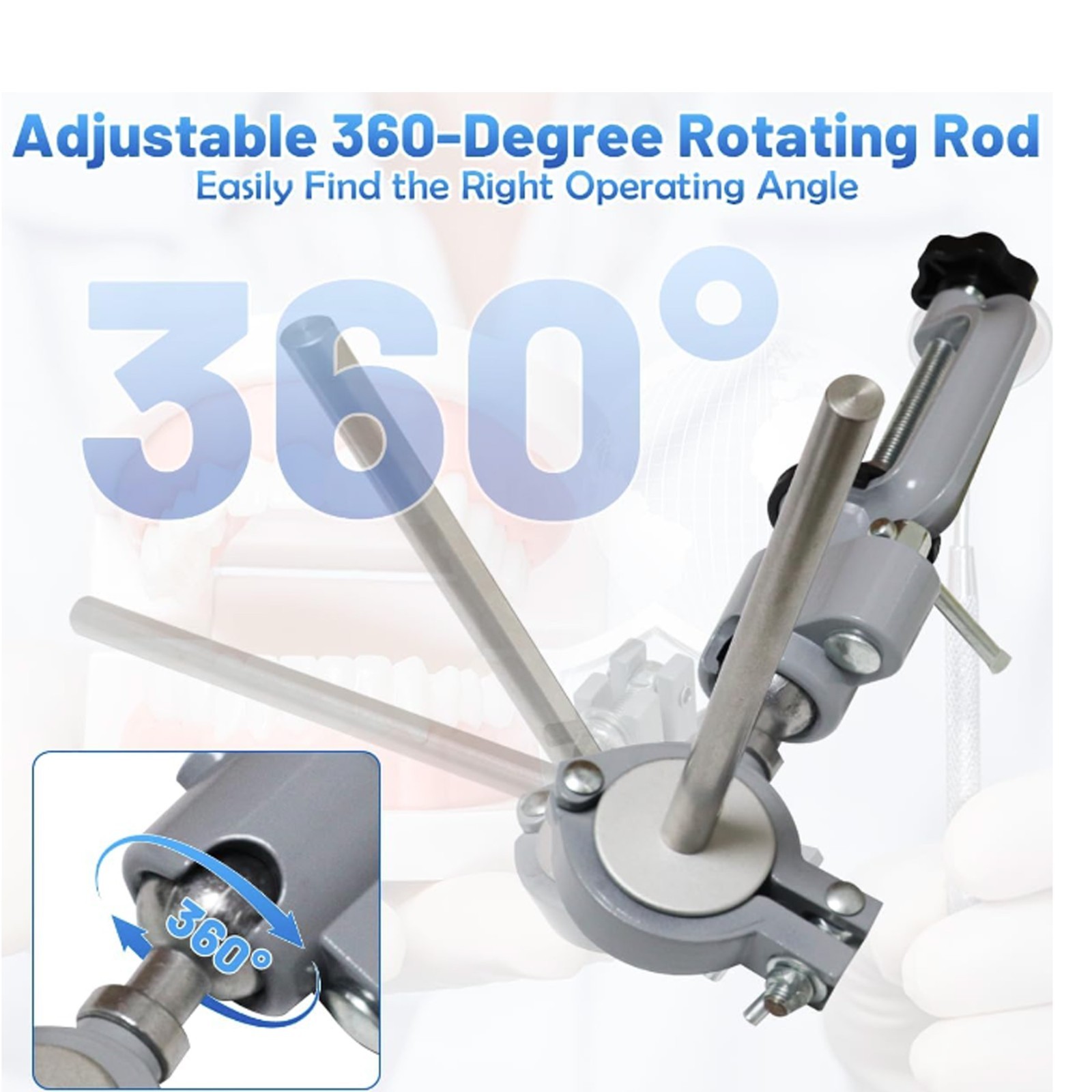 Dental Columbia Dentoform 860 Type Typodont​ 32 Teeth Removable​ Mounting Pole