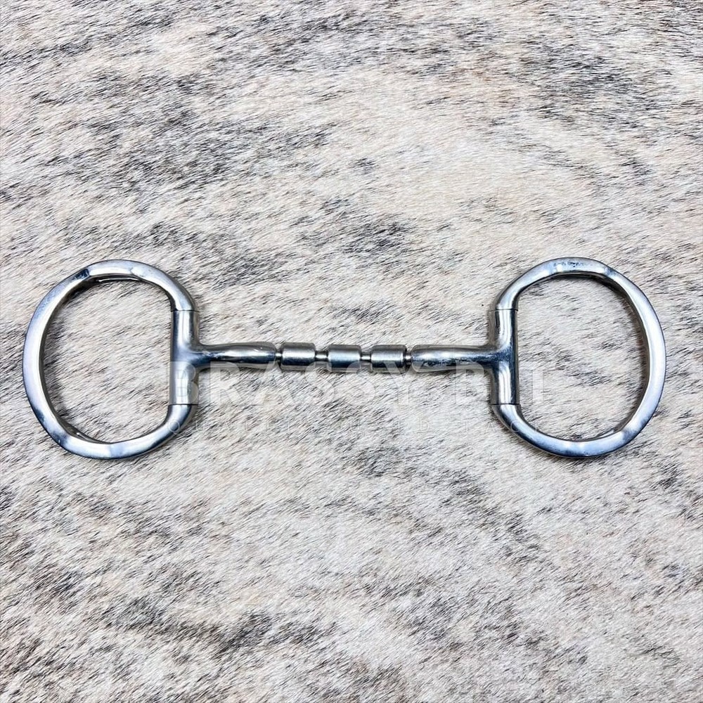5" Myler Triple Barrel Eggbutt Snaffle w/ Hooks