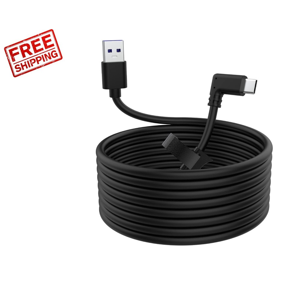 Lightweight 10ft VR Link Cable for Oculus Quest - 5Gbps Data Transfer & Charge