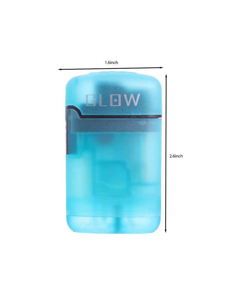 4 Pack Glow in the Dark Single Flame Butane Refillable Torch Lighter