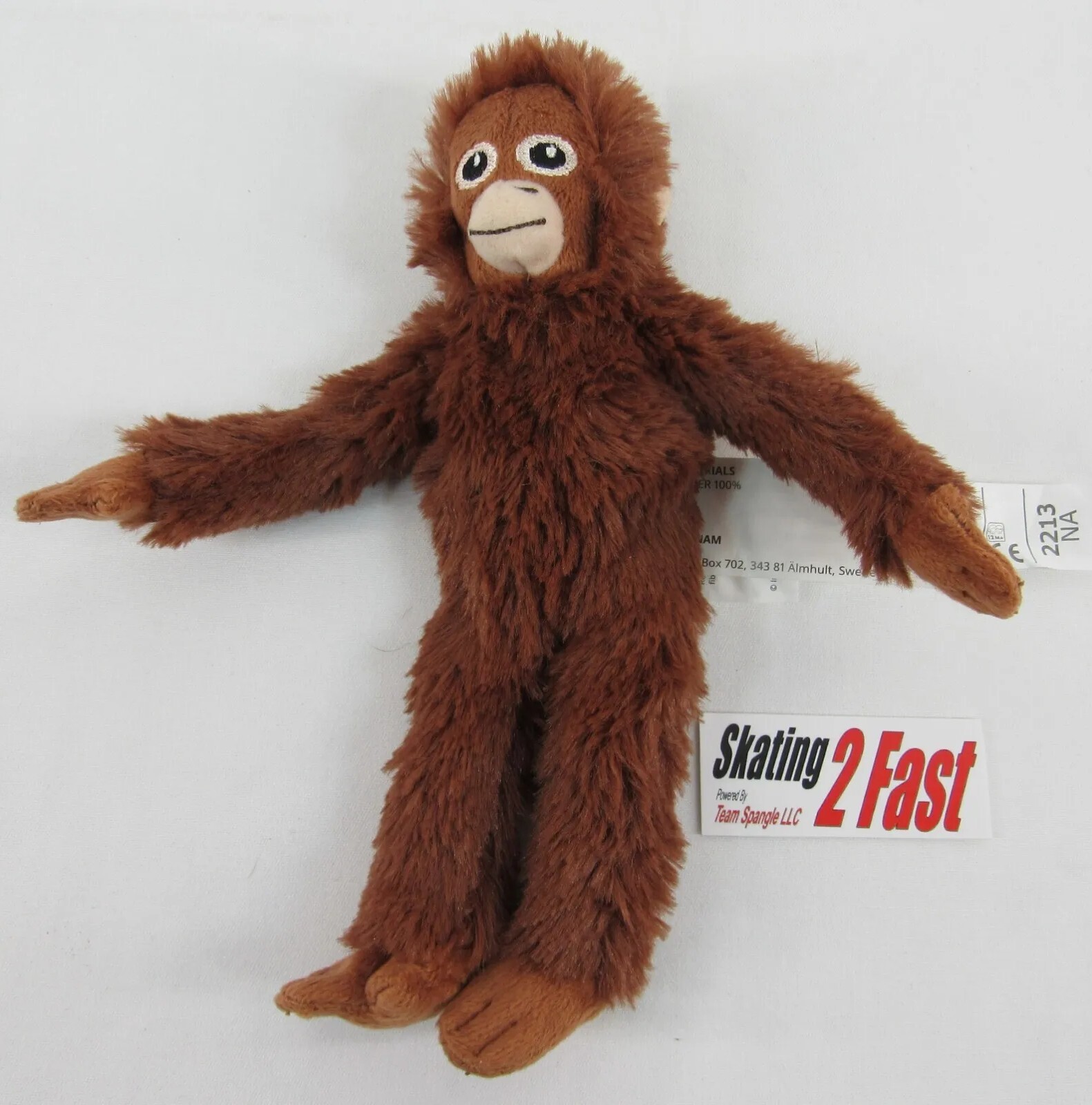 Ikea 8" Djungelskog Mini Monkey Orangutan Plush Stuffed Brown Animal Toy