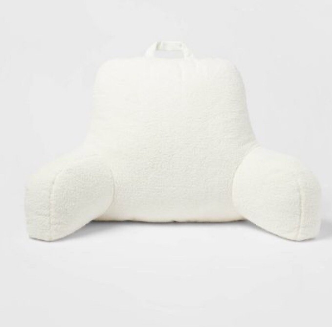 Faux Shearling Bed Rest Pillow - Room Essentials