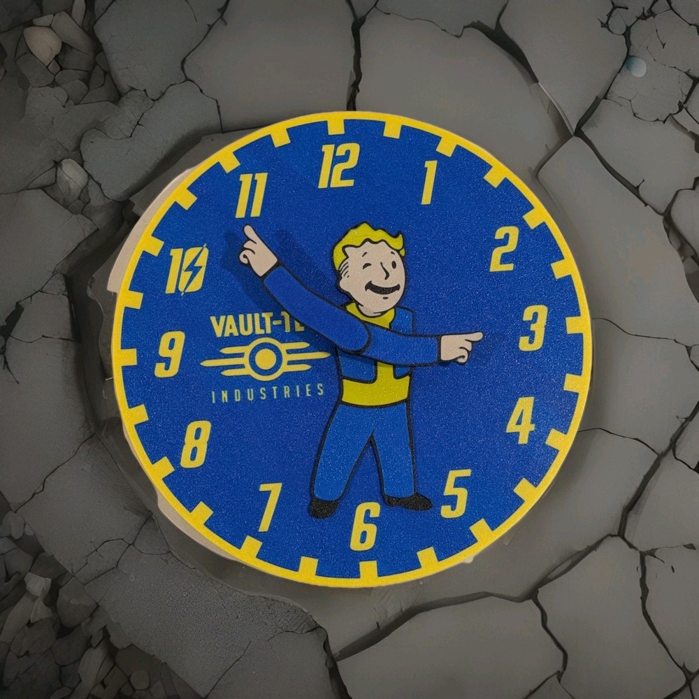 Fallout Vault Boy Clock "Okey Dokey Version"