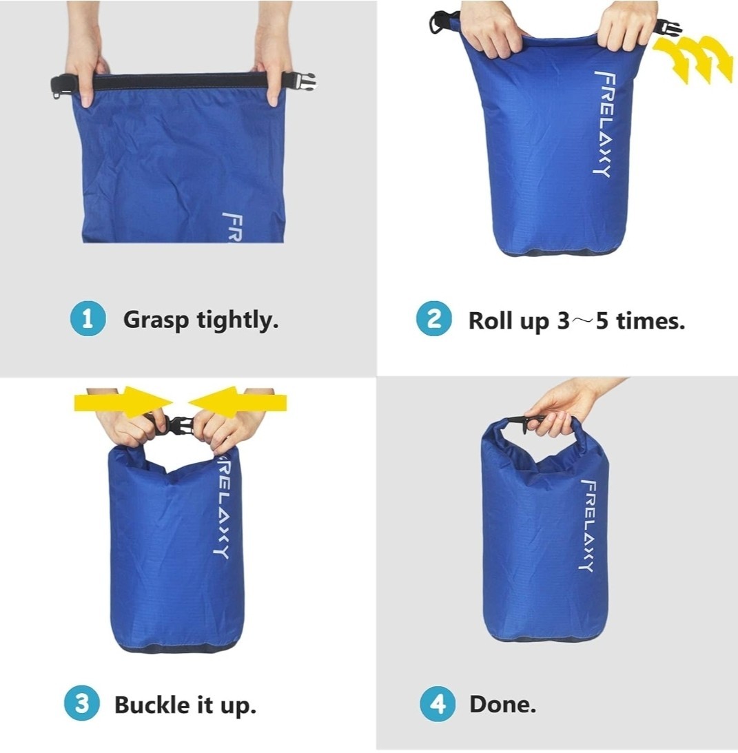 Dry Bag 5-Pack, Ultralight Dry Sack, Outdoor Bags Keep Gear Dry for Hiking