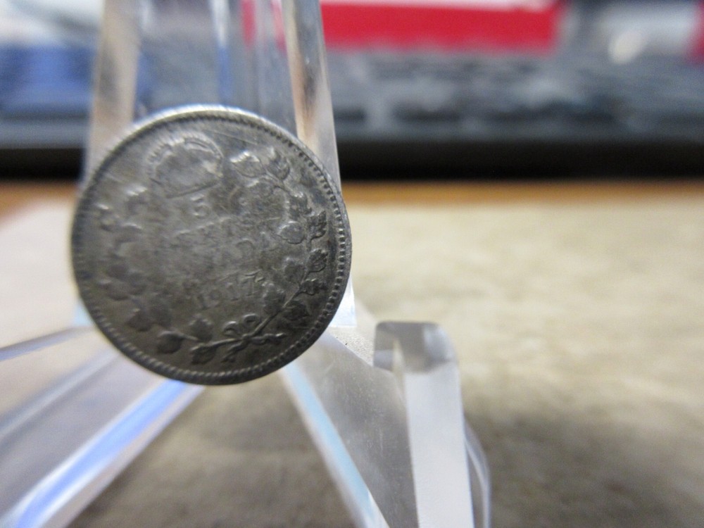 (3) Canada 1917, 1918 & 1919 5 Cents Silver
