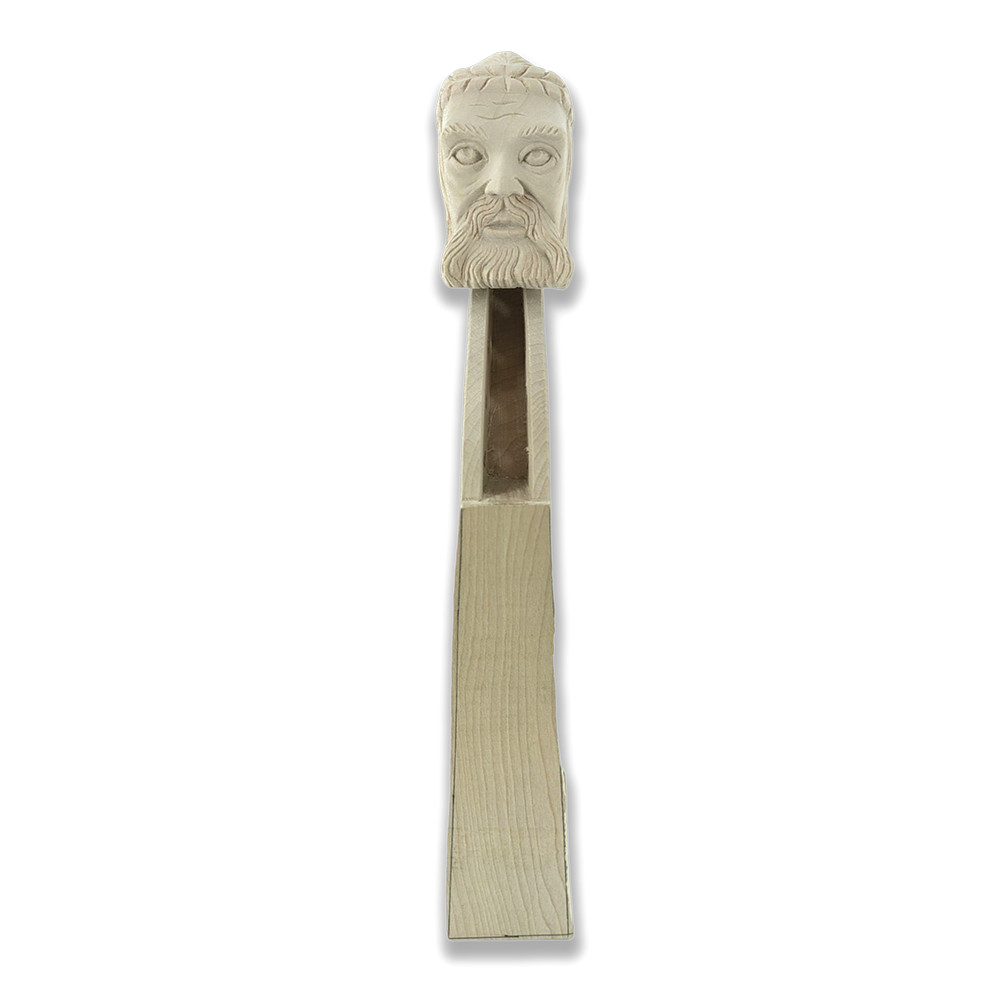 4 String 4/4 Violin Neck Maple Violin Replacement Hand-Carved Old Man