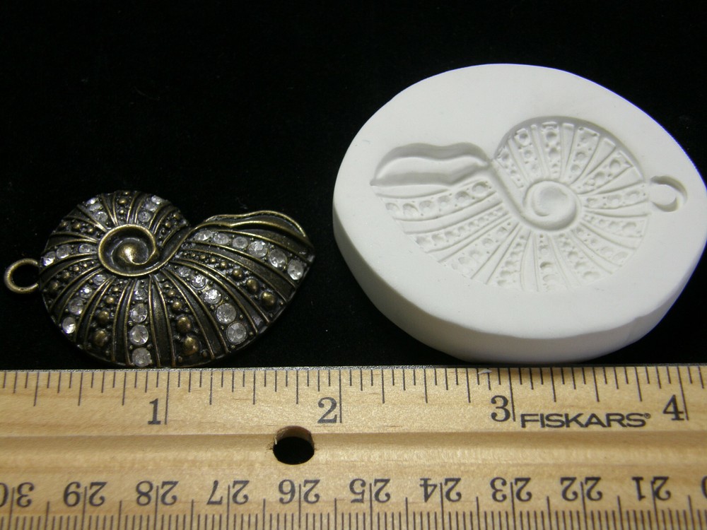Sea Shell Med Polymer Clay Mold (MD1463)