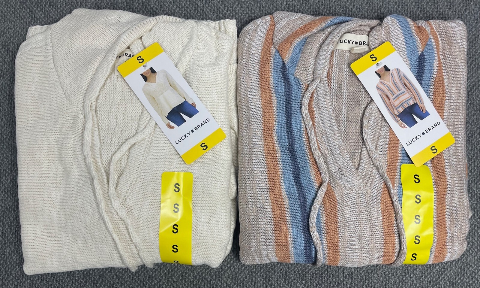 Lucky Brand Women's Baja Sweater Hoodie Lot of 2 Pick Your Size NWT