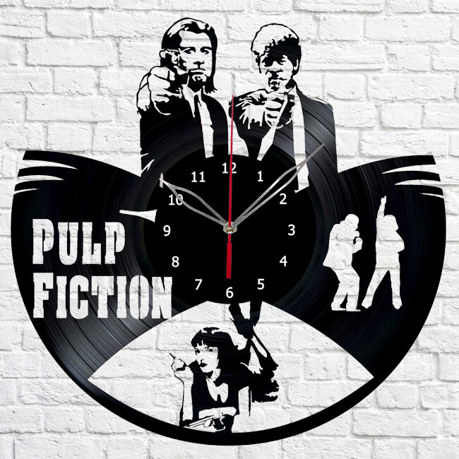 Vinyl Clock Pulp Fiction Wall Clock Unique Art Vinyl Record Wall Clock 613