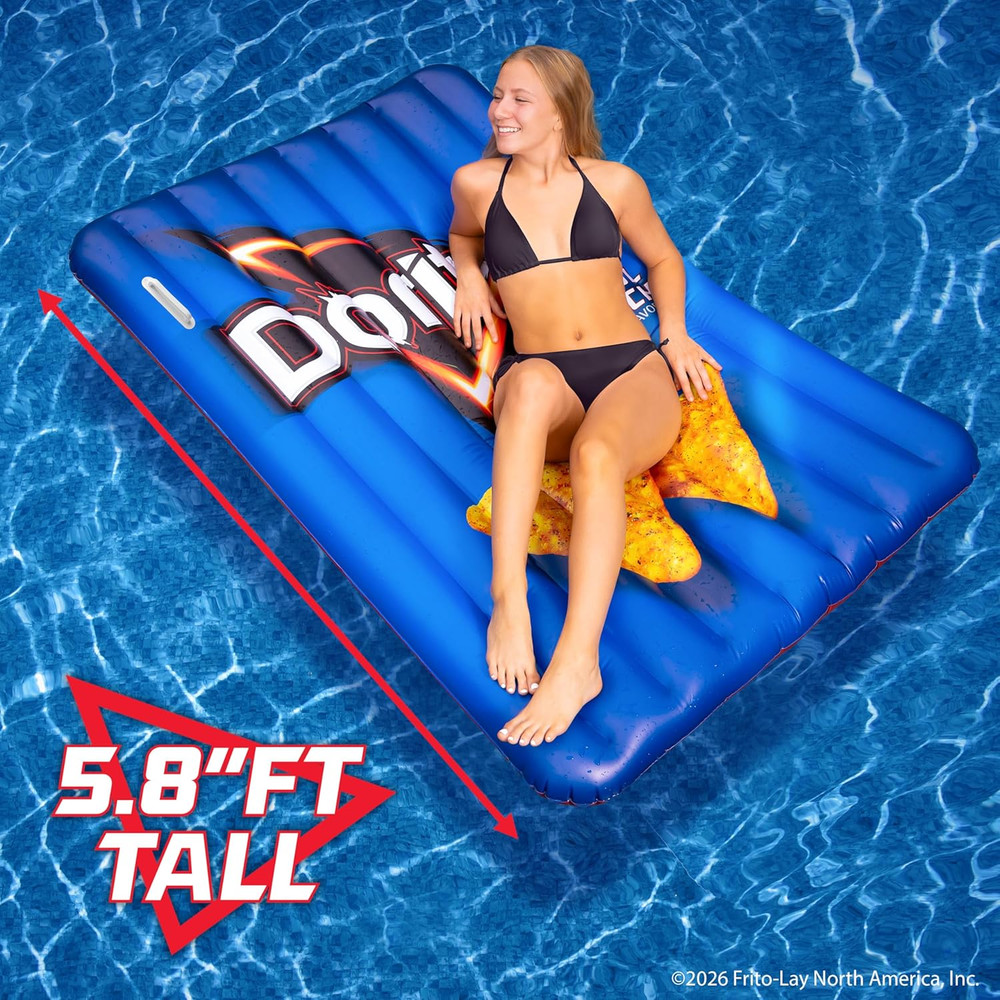 Doritos® Reversible Pool Float Double Sided Cool Ranch and Nacho Cheese Inflatab