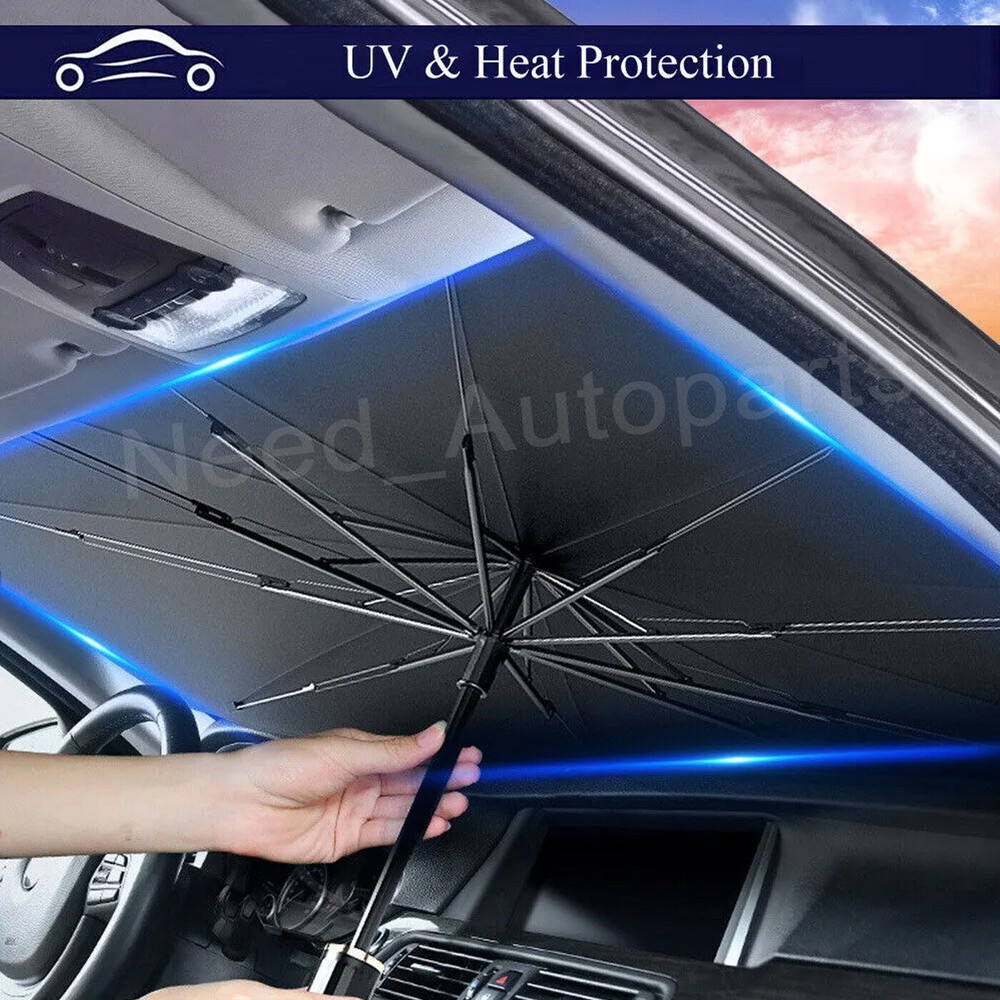 Car Windshield Sun Shade Umbrella Front Window Cover Visor Foldable UV Block