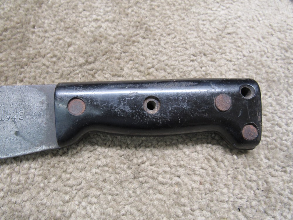 US WW2 True Temper Machete TT-18 1942 Dated 18" Early War Handle Variation